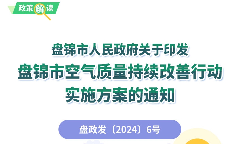 （圖解版）《盤錦市空氣質(zhì)量持續(xù)改善行動實施方案》政策解讀